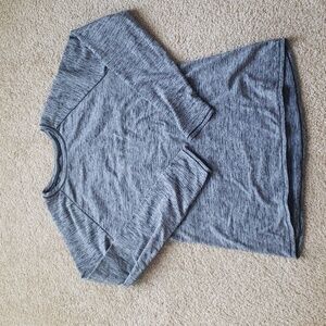 Cuddl duds climateright L grey black marl base layer long sleeve